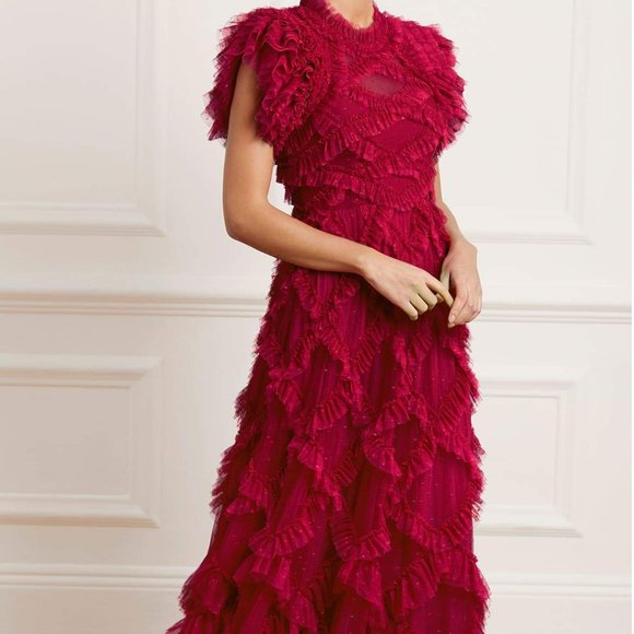 Needle & Thread Dresses & Skirts - BNWT Needle & Thread GENEVIEVE RUFFLE GOWN